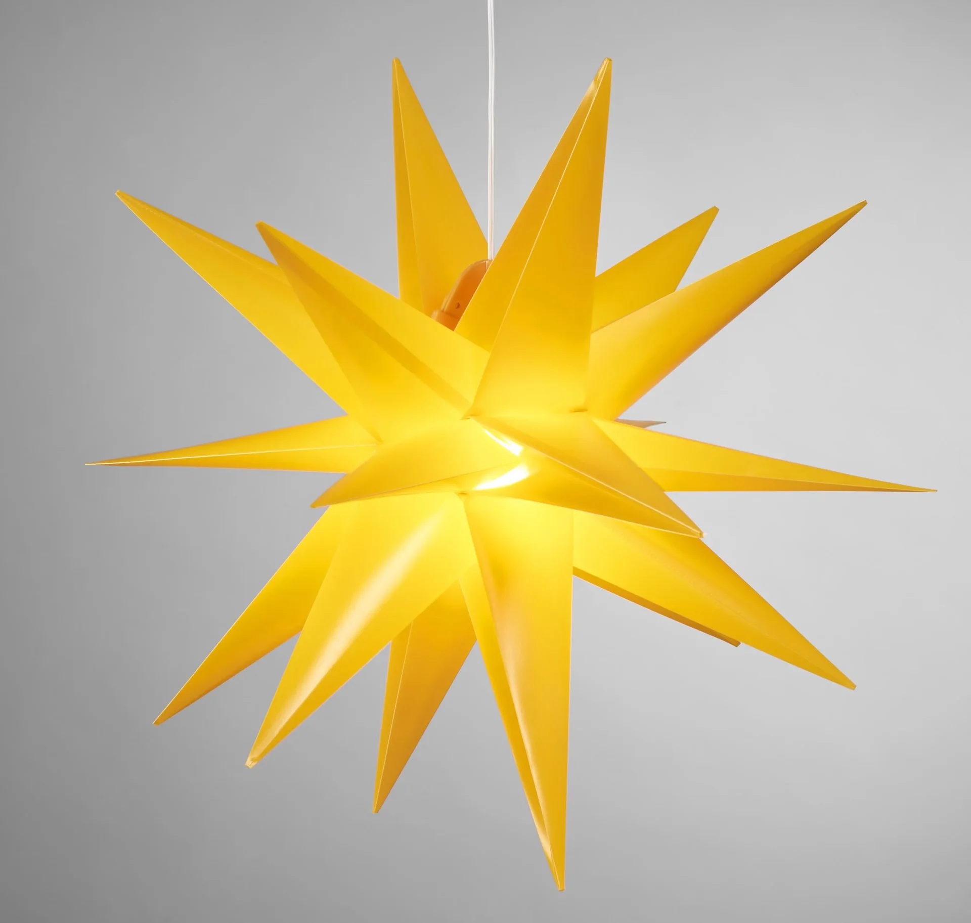 LED Kunststoffstern 58 cm, gelb - 0