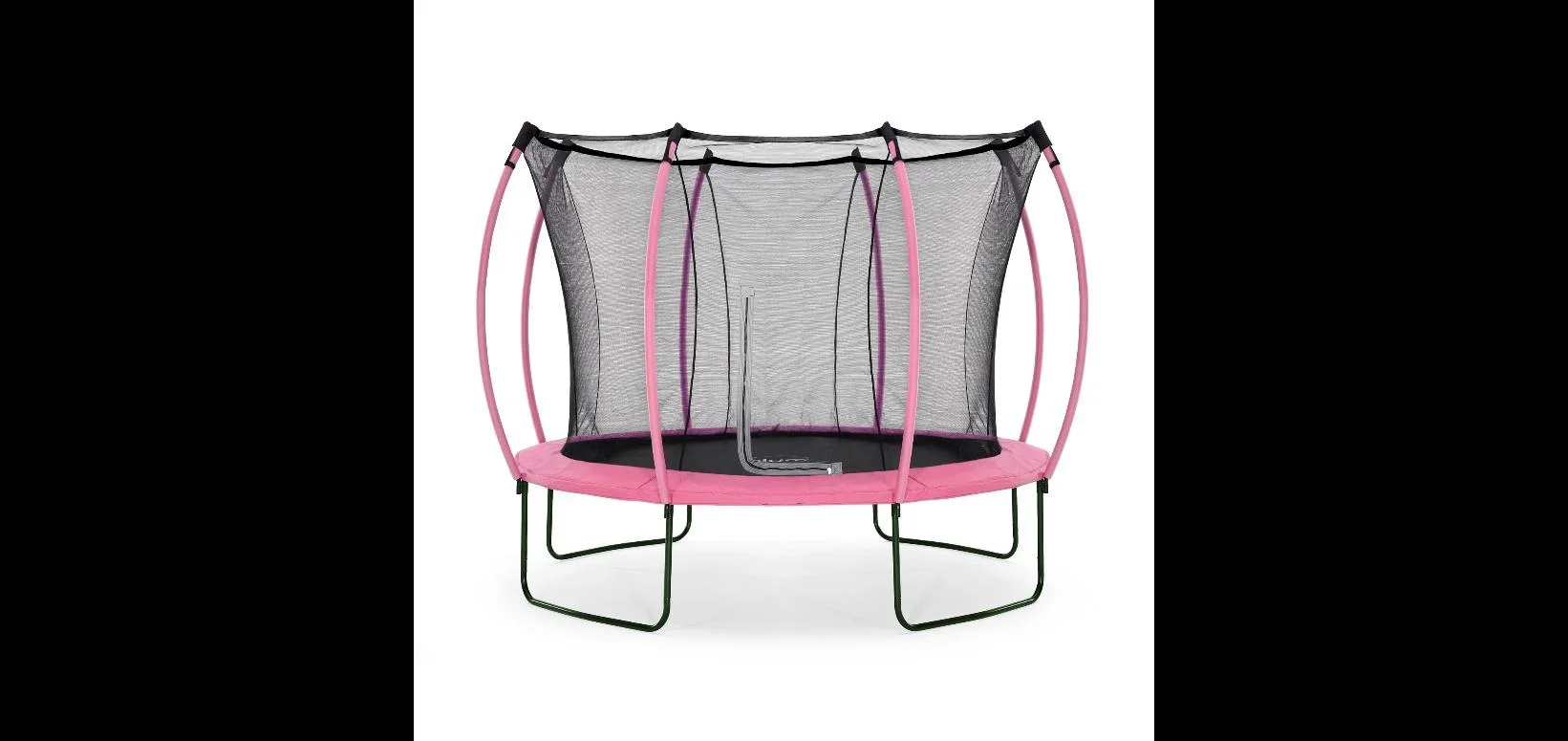 Springsafe Trampolin Colours 305 cm mit Sicherheitsnetz, Outdoor-Trampolin, Durchmesser 305 cm, rund, pink - 1
