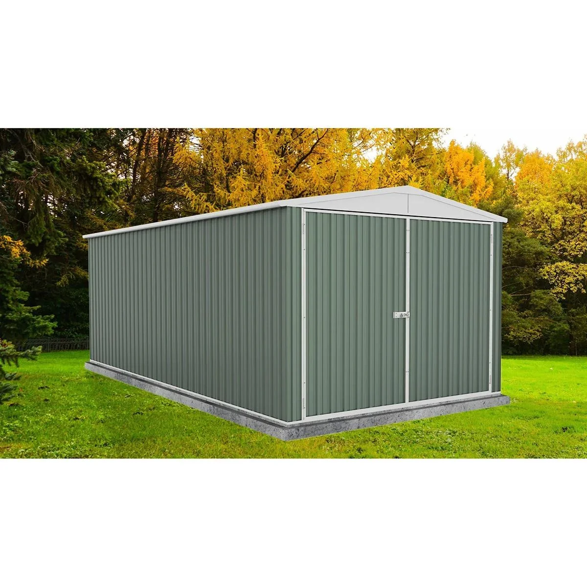 Absco Highlander PE3060HK - Metallgarage - 596x300x230 cm - 2