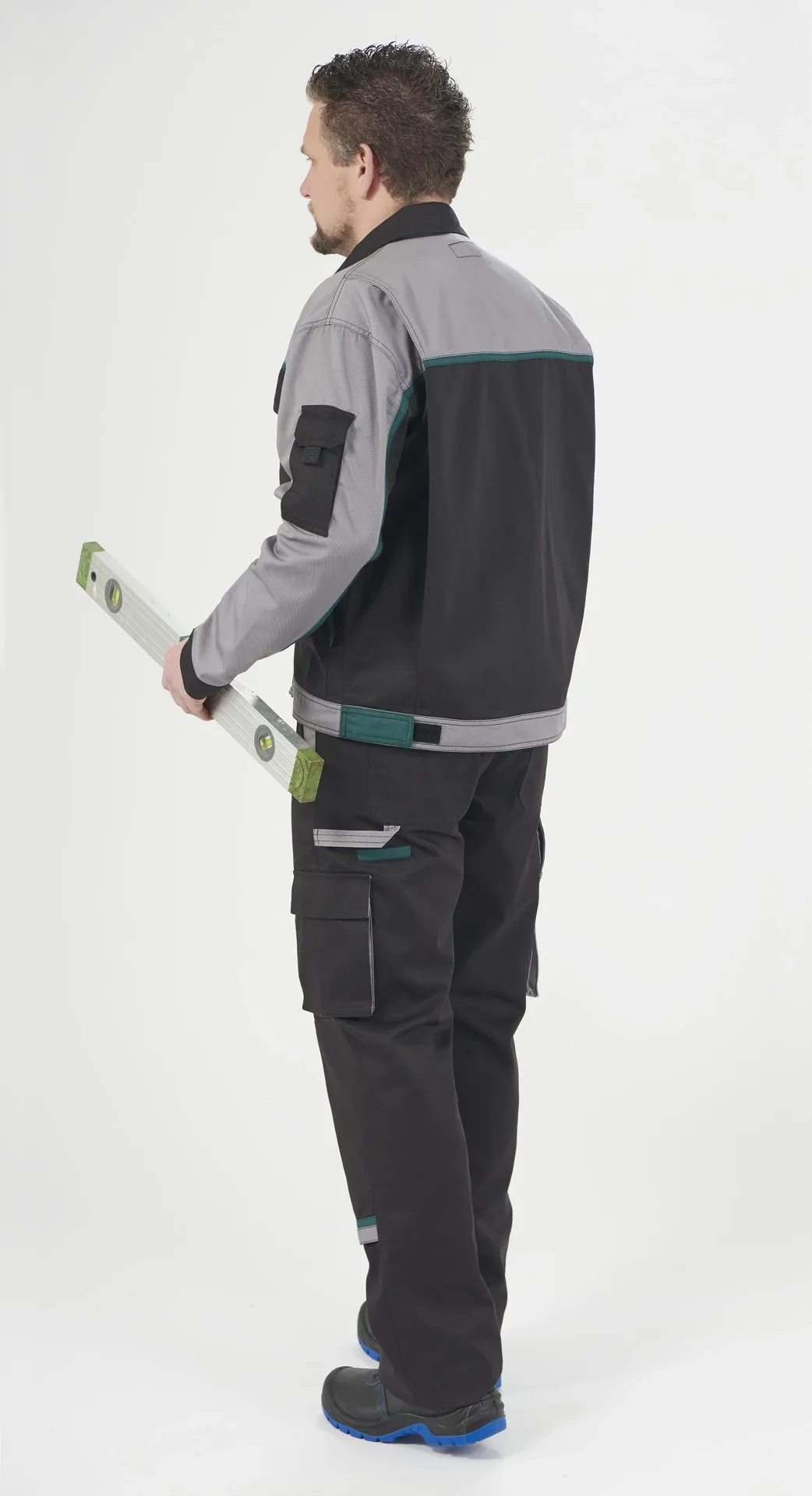 Blousonjacke, Farbe schwarz/grau/grün, Gr. 46 - 4