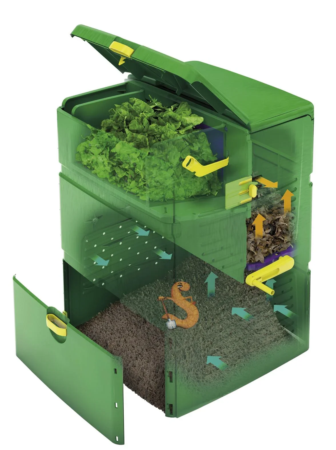 Komposter "Aeroplus 6000", Grün - 1