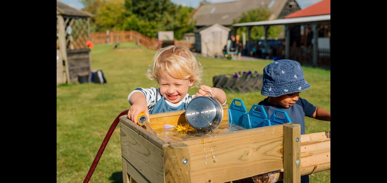 Discovery Wasserspiel Forest , Outdoor-Wasserspiel für Kinder aus Holz, Malscheibe, natur - 0