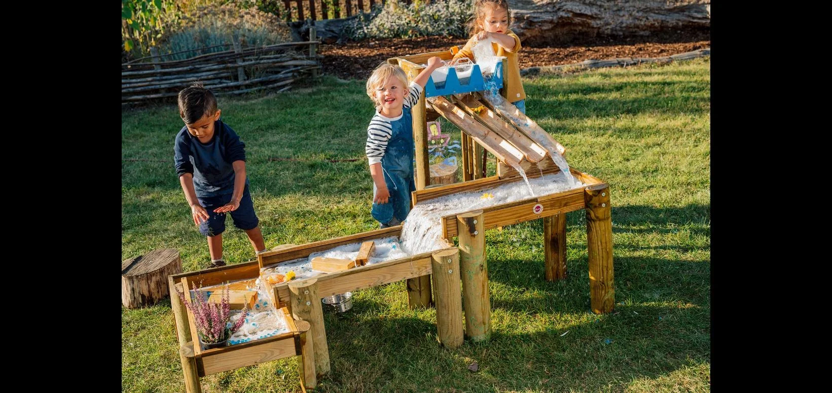 Discovery Wasserspiel Forest , Outdoor-Wasserspiel für Kinder aus Holz, Malscheibe, natur - 1