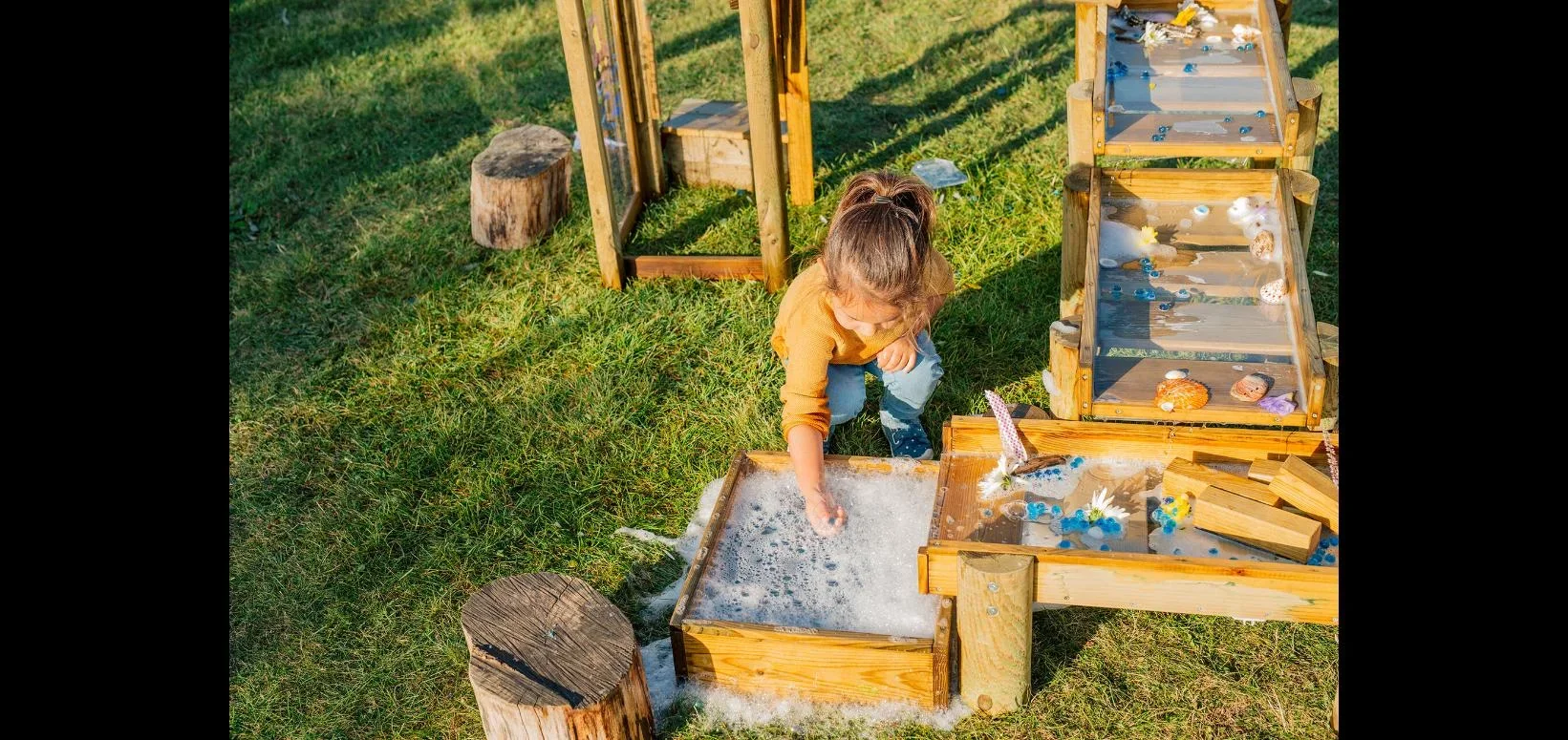 Discovery Wasserspiel Forest , Outdoor-Wasserspiel für Kinder aus Holz, Malscheibe, natur - 2