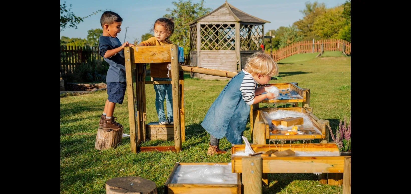 Discovery Wasserspiel Forest , Outdoor-Wasserspiel für Kinder aus Holz, Malscheibe, natur - 4