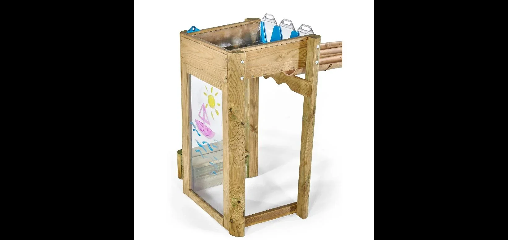 Discovery Wasserspiel Forest , Outdoor-Wasserspiel für Kinder aus Holz, Malscheibe, natur - 5