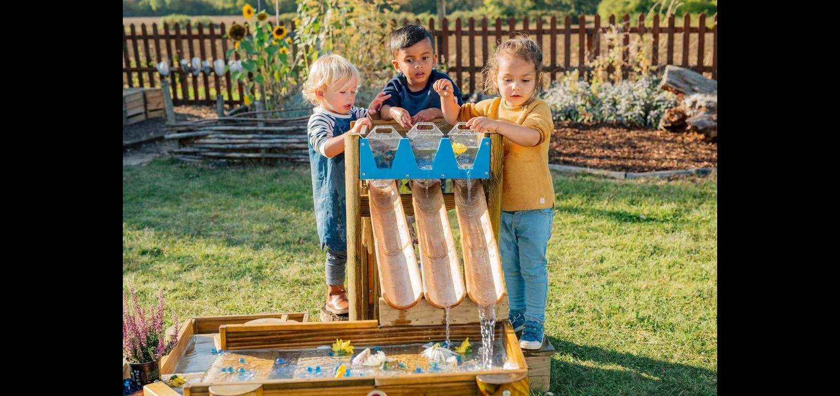 Discovery Wasserspiel Forest , Outdoor-Wasserspiel für Kinder aus Holz, Malscheibe, natur - 10