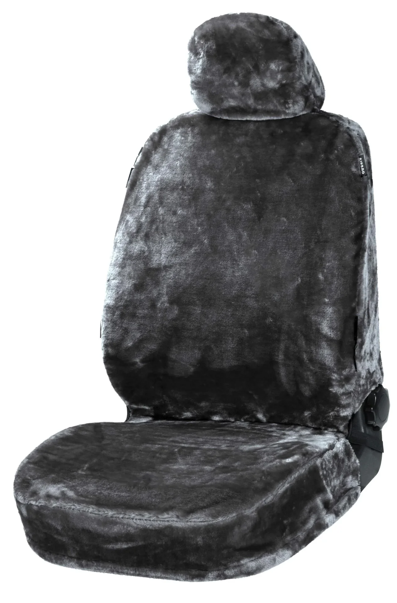 Autositzbezug "Teddy" - Kunstfell - anthrazit - 2