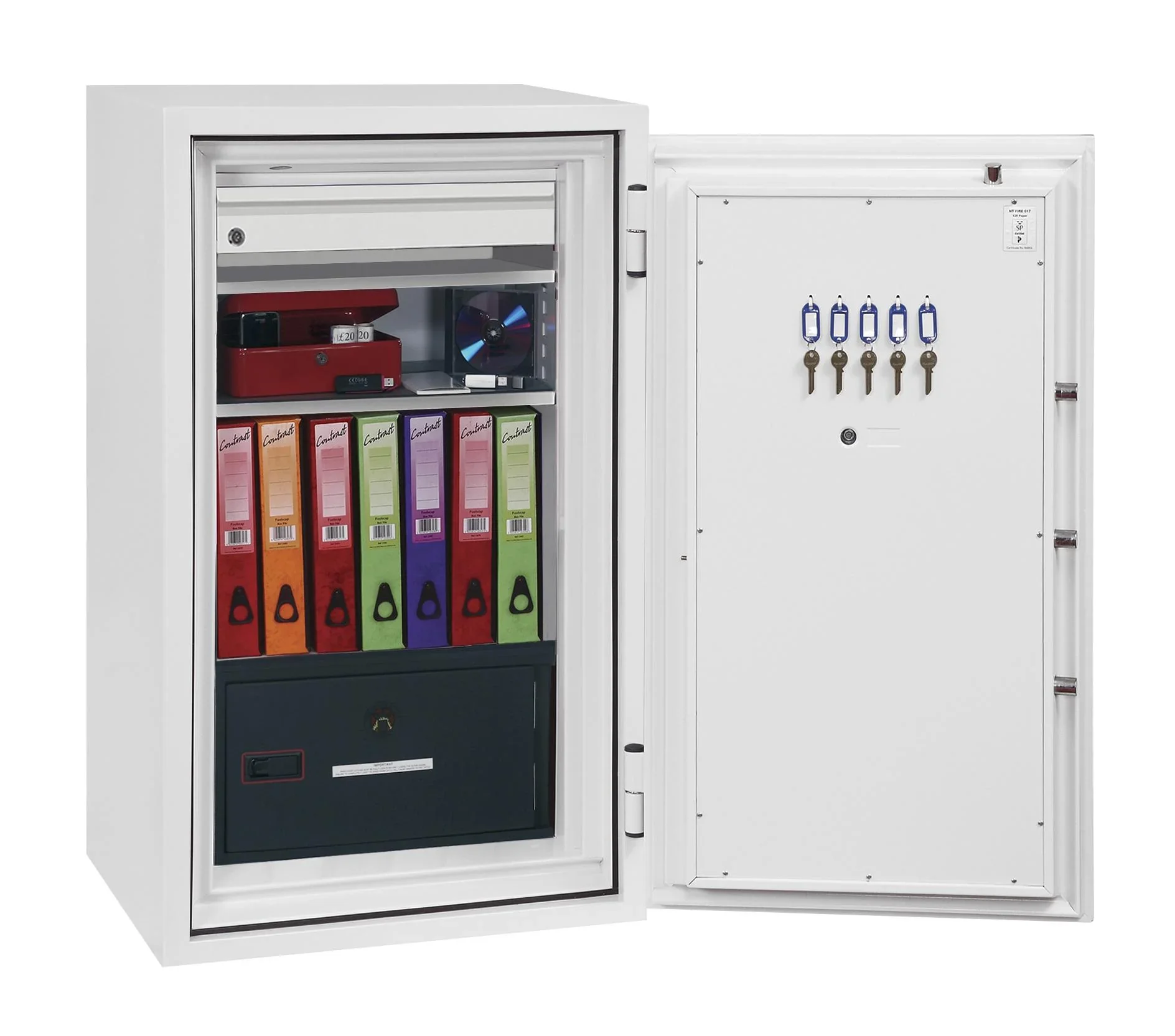 Datenschutztresor Datacombi Größe 4 mit Schlüsselschloss - 0