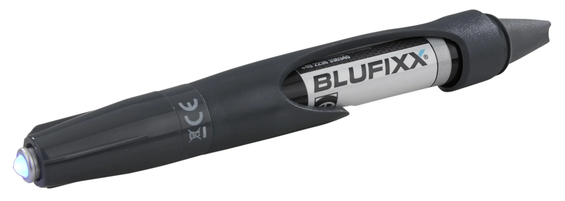 Felgen-Reparaturstift 5 g - inklusive blauem LED-Licht - silber - 5