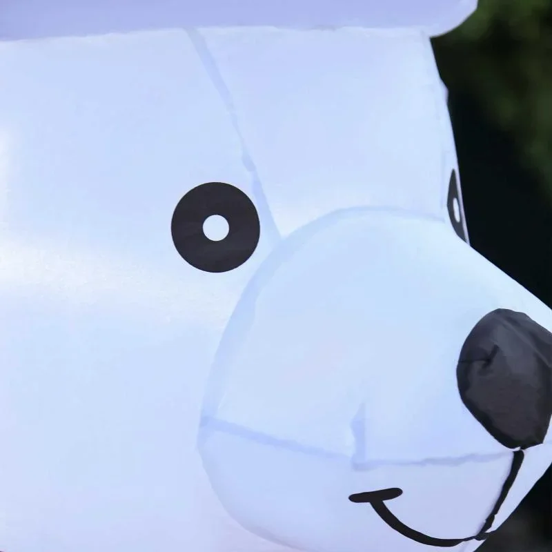 Aufblasbarer Weihnachts-Eisbär 1,8 m Decorationen - 2