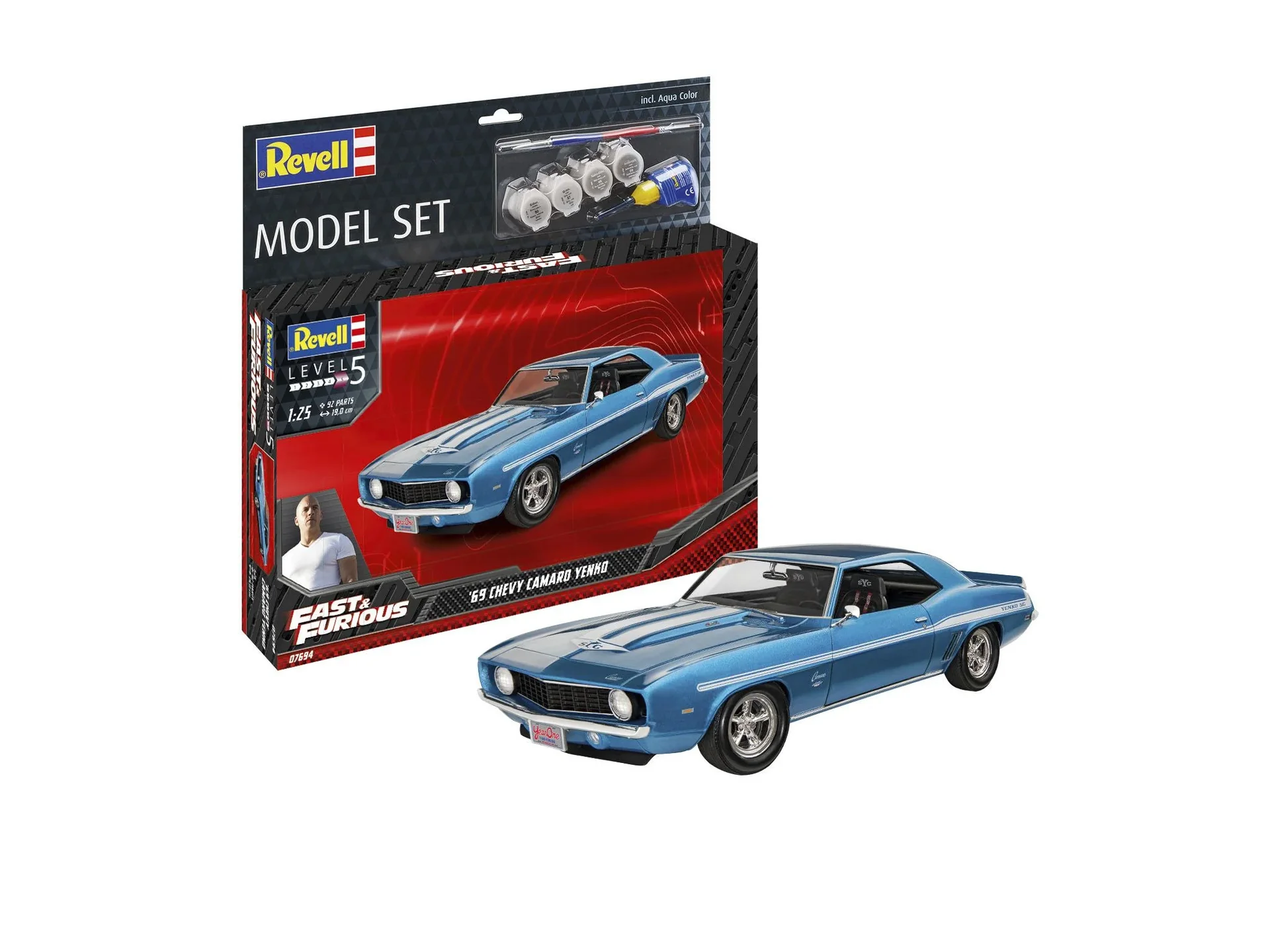 Model Set F&F 1969 Chevy Camaro Yenko - 5