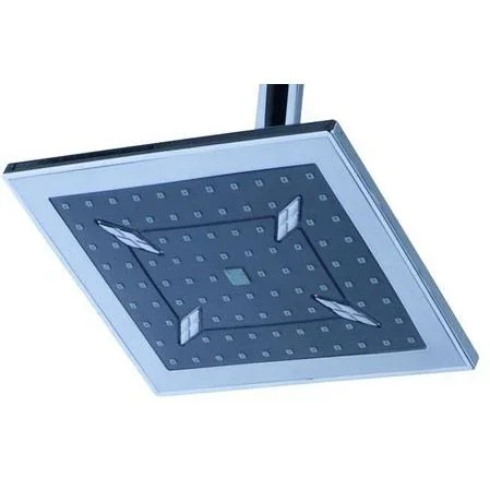 Brausegarnitur - quadratisch - Regenbrause - separate Handbrause - Schiebegriff - 4