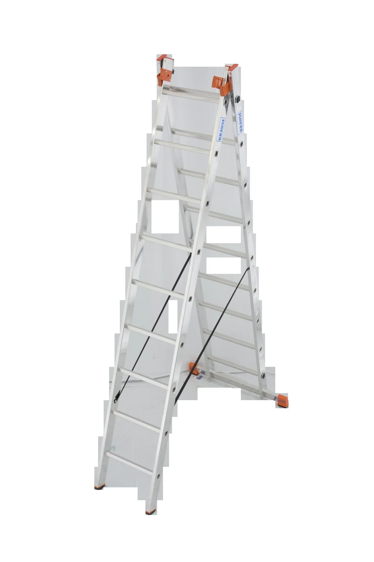 Tribilo Sprossen-Vielzweckleiter 3-teilig, 3 x 9 Sprossen - 1