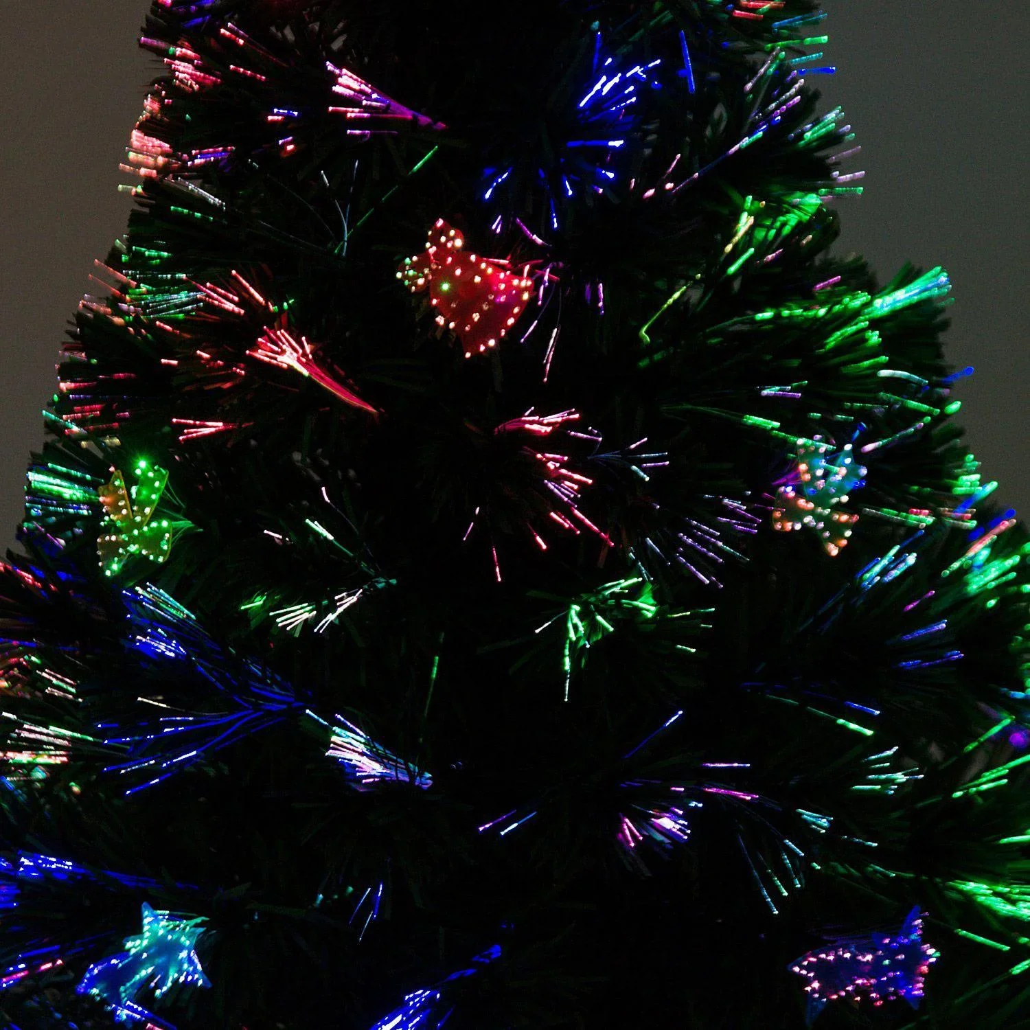 Weihnachtsbaum Tannenbaum LED Lichtfaser 120cm grün - 0