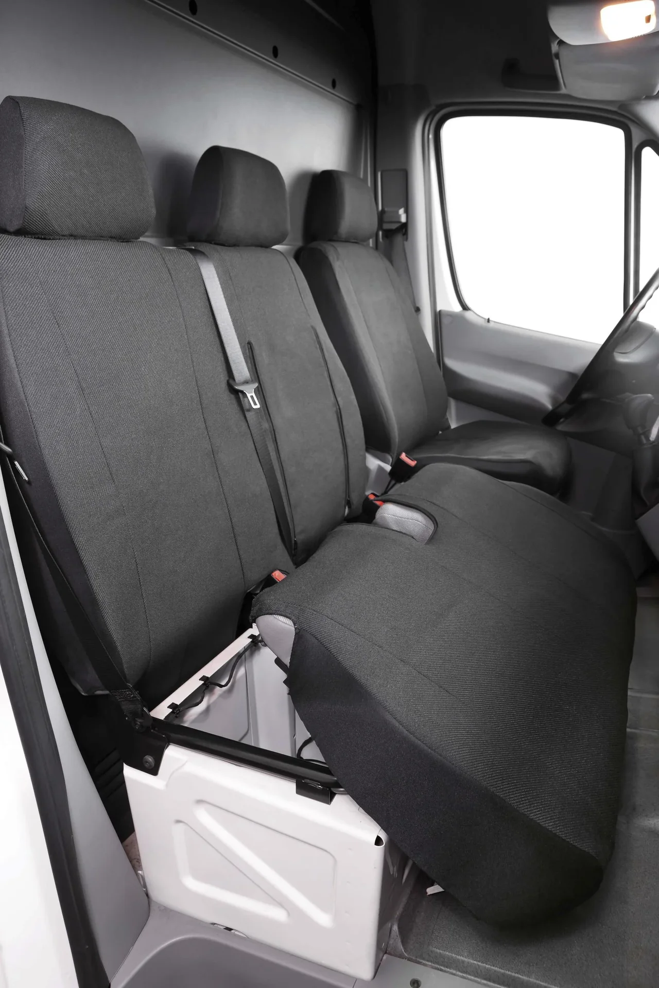 Passform Sitzbezüge für Mercedes Sprinter und VW LT für Einzelsitz und Doppelbank vorne Stoff ab BJ 01/1996 - 04/2006 - 0