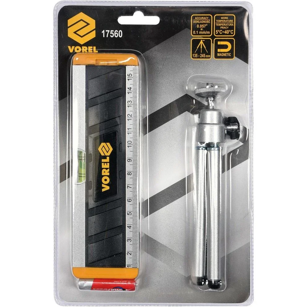 Laser-Wasserwaage mit Stativ - 170mm - Mit LED-Beleuchtung - 3