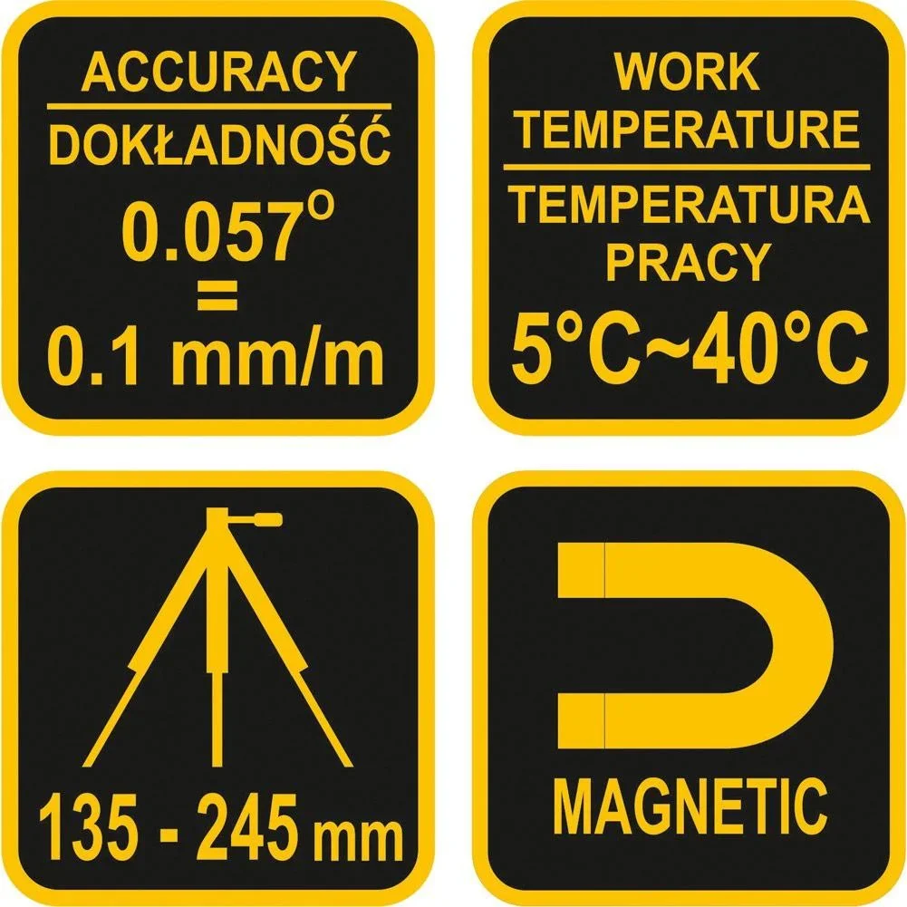 Laser-Wasserwaage mit Stativ - 170mm - Mit LED-Beleuchtung - 4
