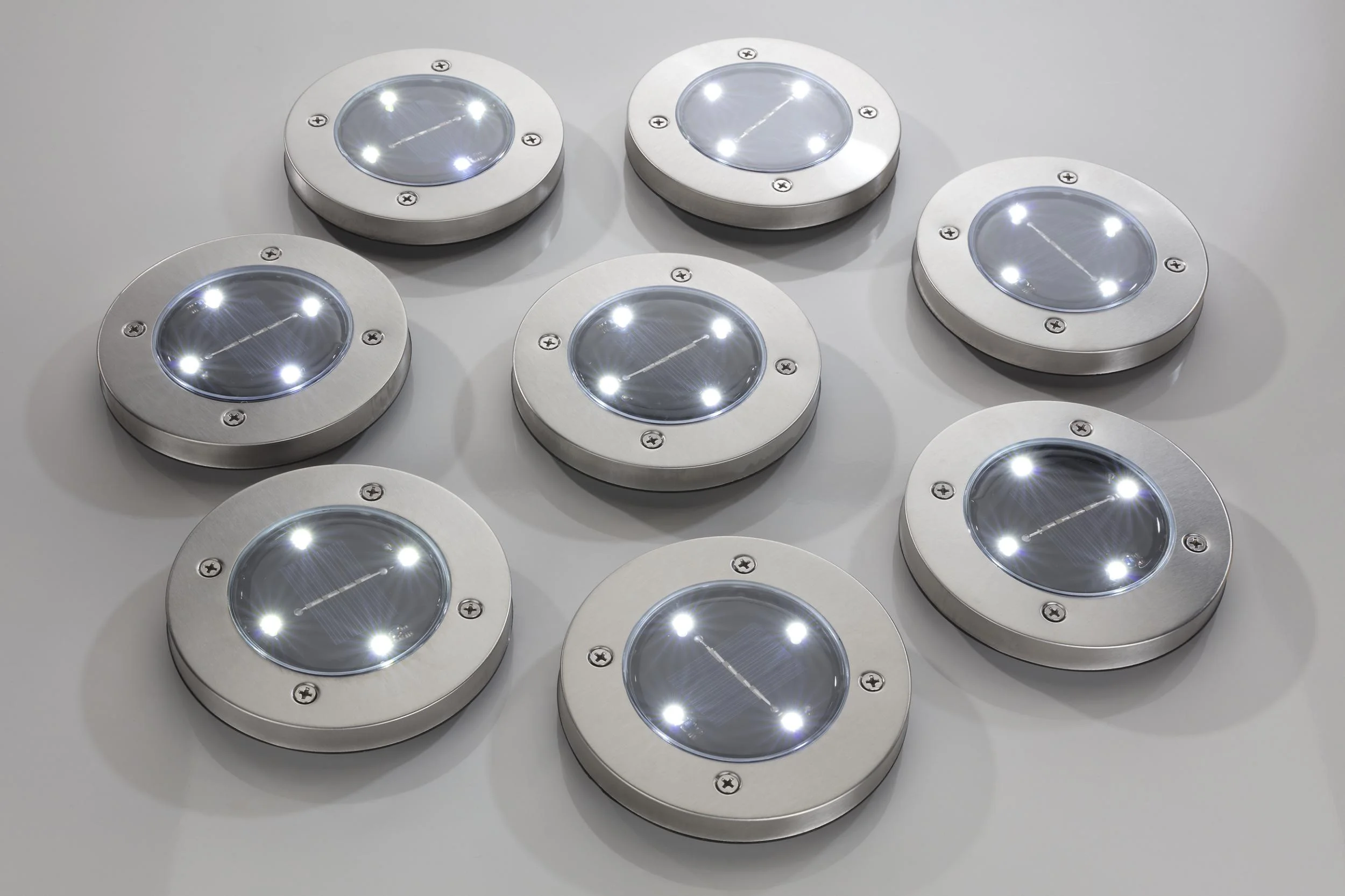 Solar Terrassen-Leuchten - 8 Stück - 1