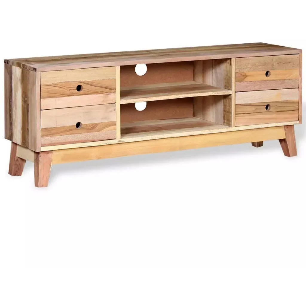 TV-Schrank Massives recyceltes Holz - 3