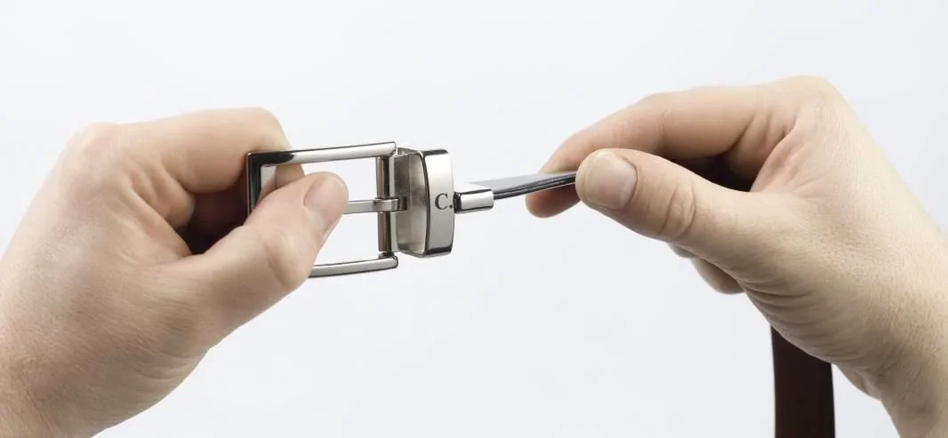 Wendegürtel 125 cm, schwarz-braun - 2