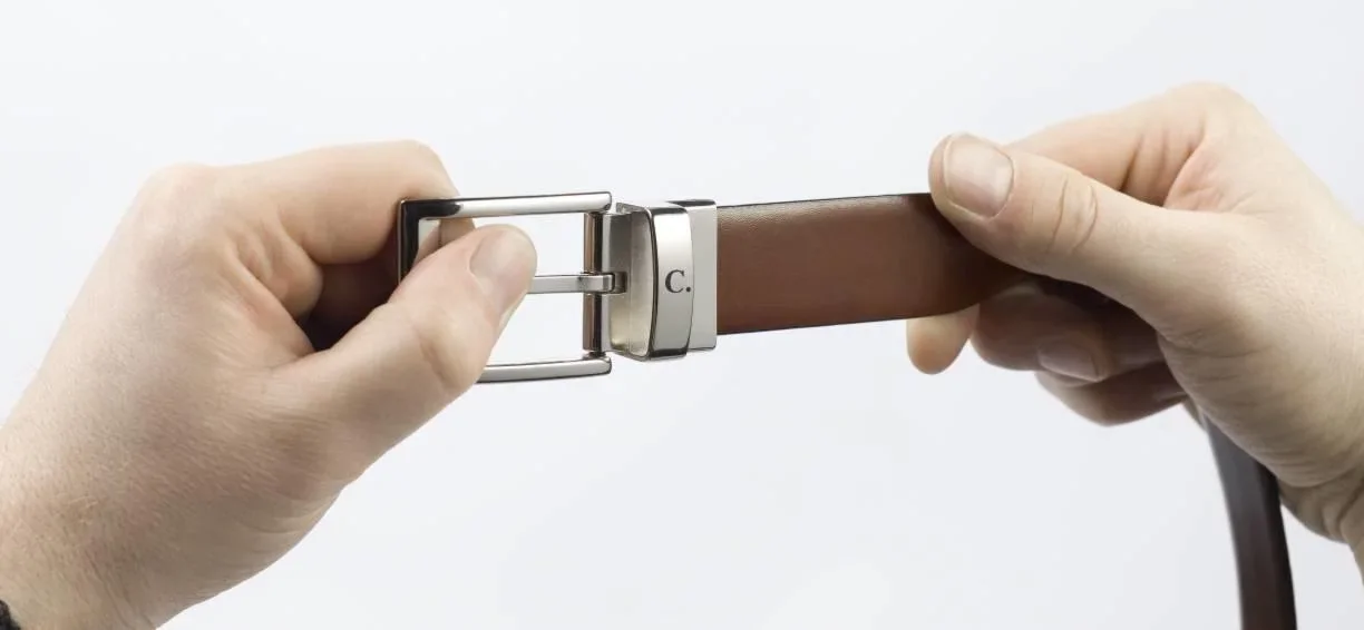 Wendegürtel 125 cm, schwarz-braun - 3