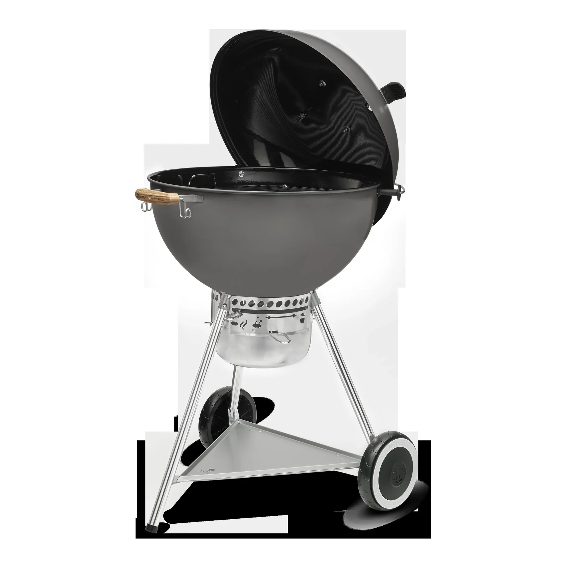 Holzkohle-Kugelgrill 70th Anniversary Edition Kettle, 57 cm, Metallic Grey - 3