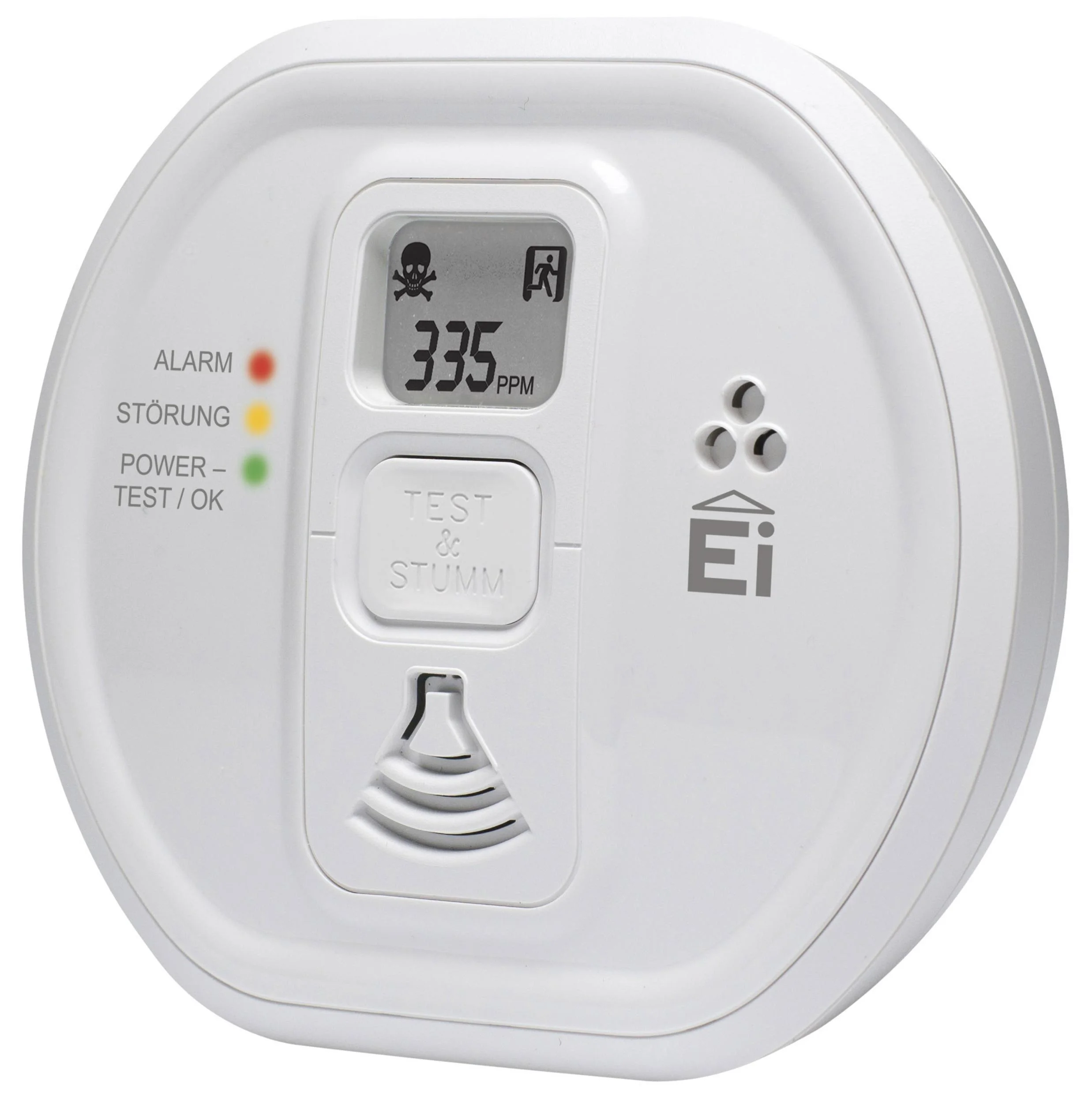 Kohlenmonoxid (CO) Warnmelder Ei208D mit LCD-Display - 6