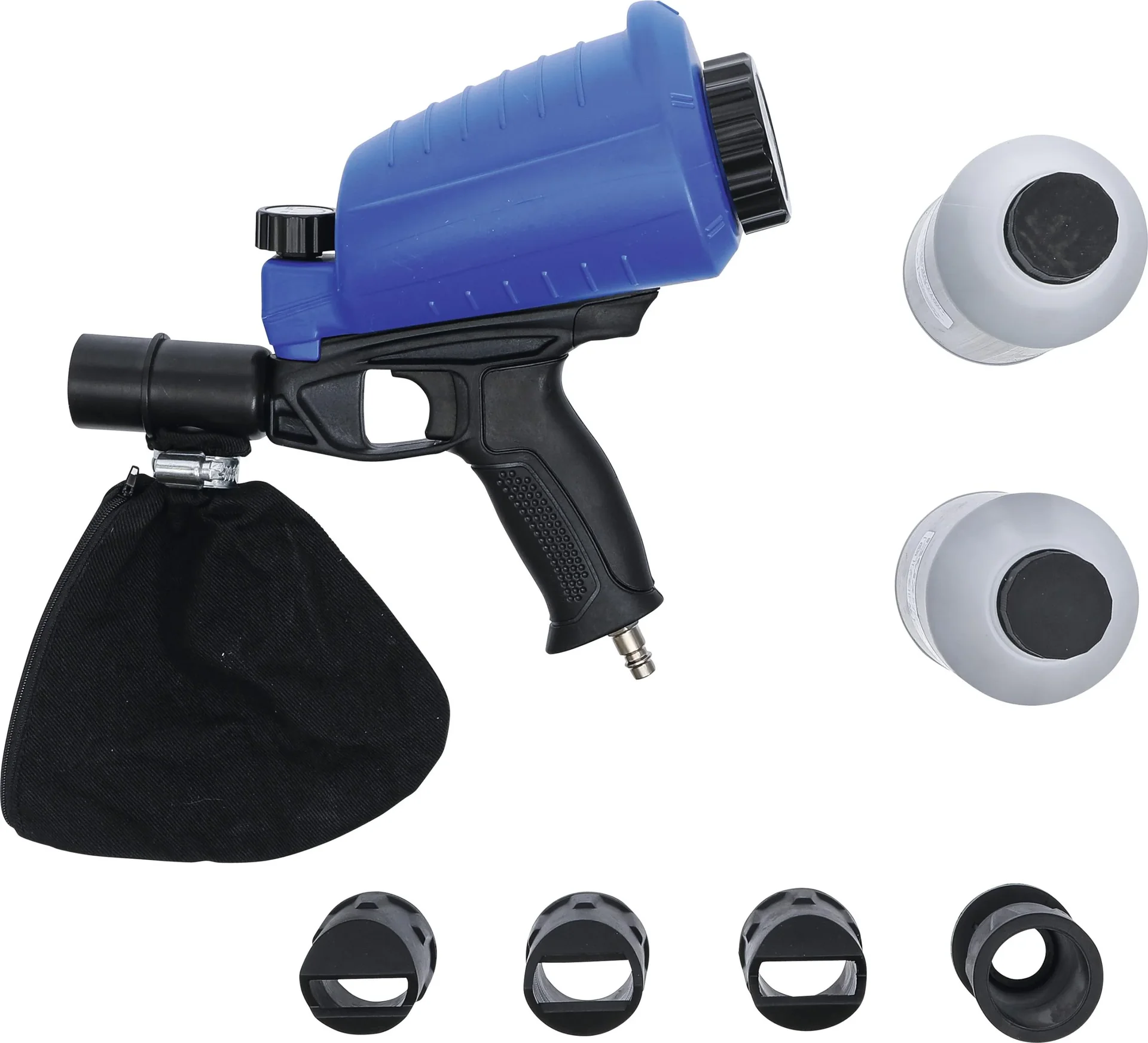 Druckluft Sandstrahlpistole inklusive Zubehör 3-teilig - 1