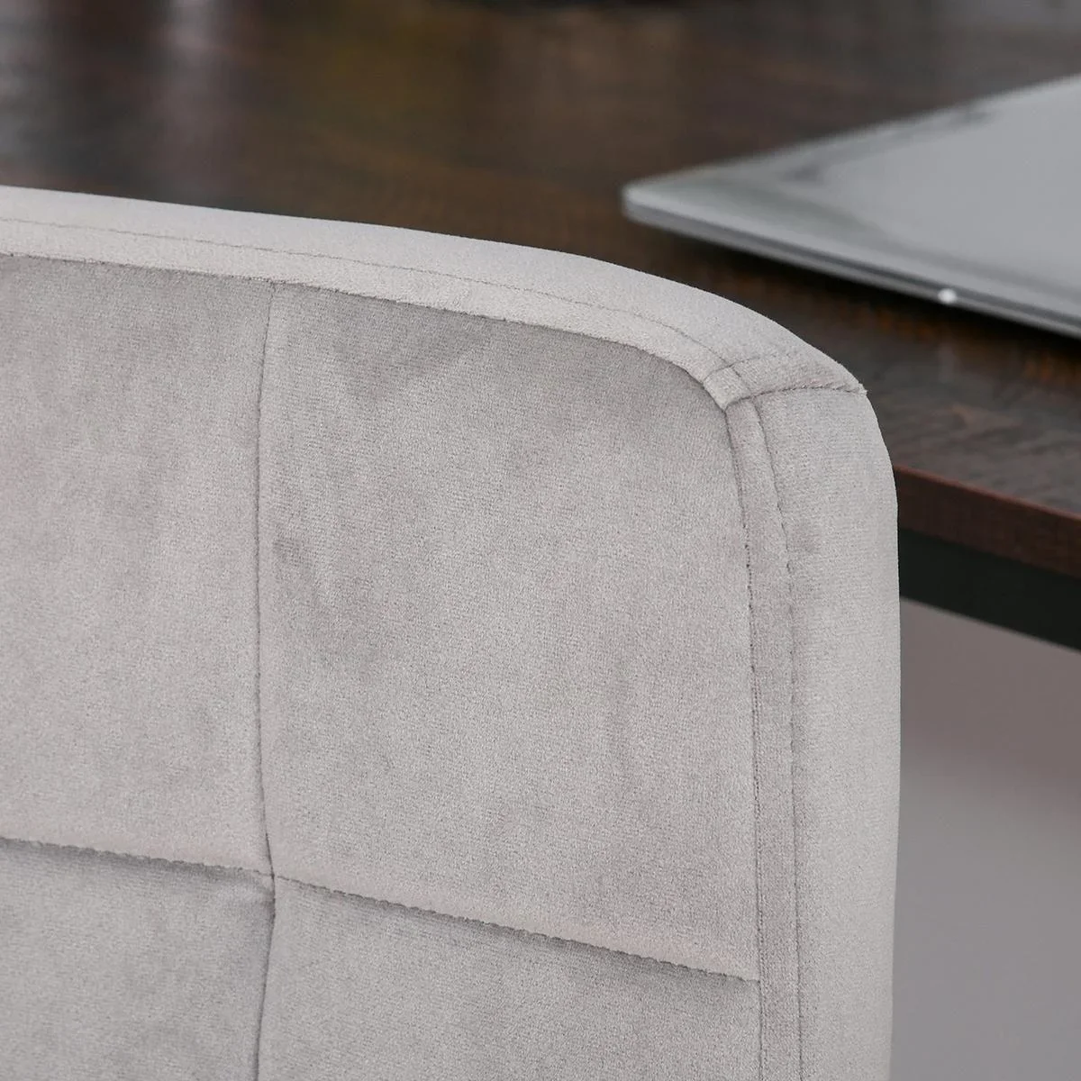 Bürostuhl höhenverstellbar Hellgrau - 3