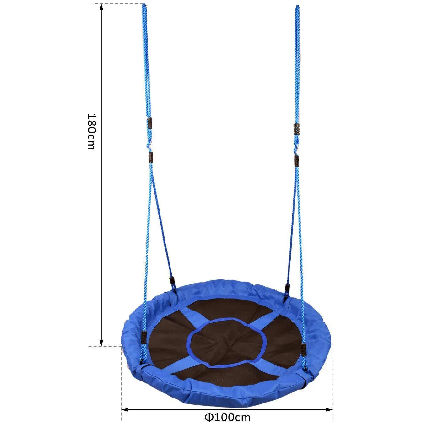 Nestschaukel Kinderschaukel 100cm bis 100kg Blau - 2