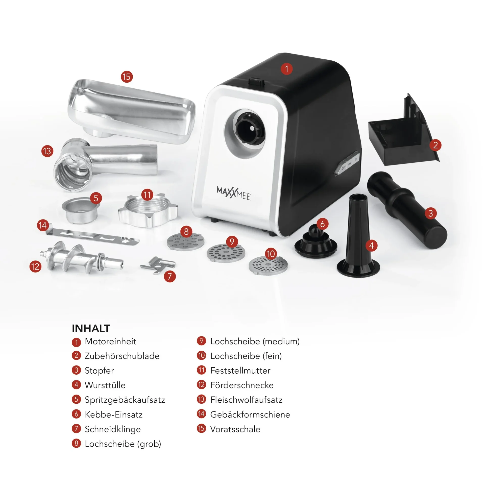 Fleischwolf 4in1 1600W - 3