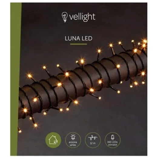 Vellight Weihnachtsbeleuchtung - 12m - 160 LEDs - Arizona Weiß - Innen & Außen - 2