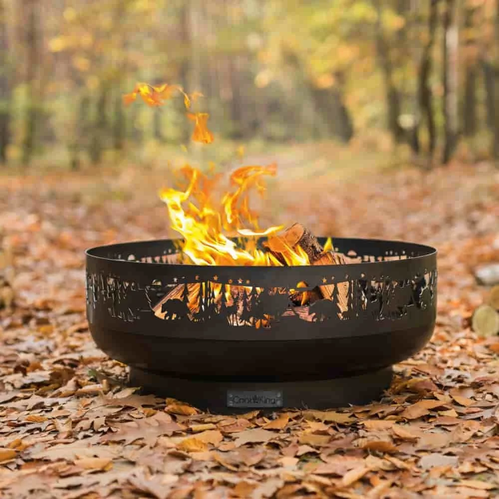 Feuerschale „FOREST“ 80 cm - aus Naturstahl-1
