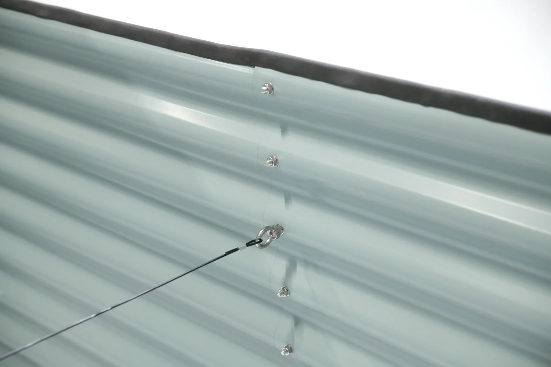 Metall Hochbeet Oval anthr. 240 x 80 x 82 cm - 5