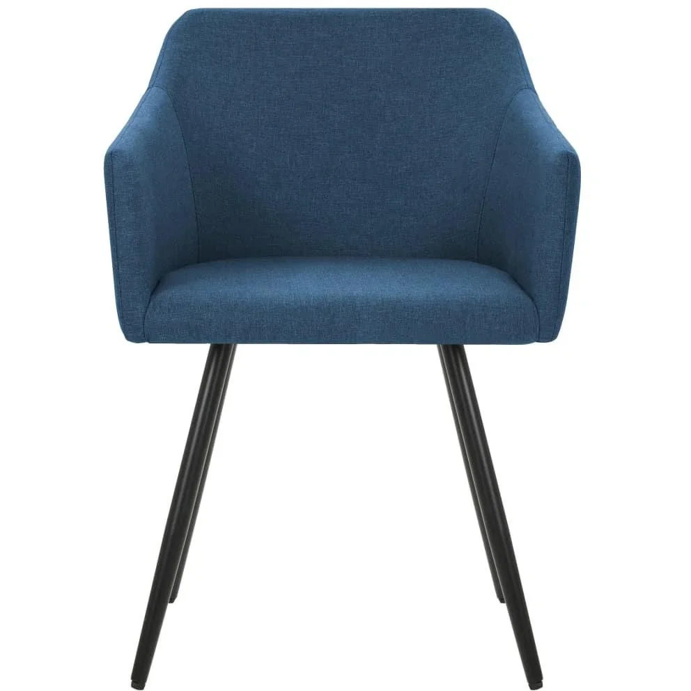 Esszimmerstühle 2 Stück Stoff blau - 0