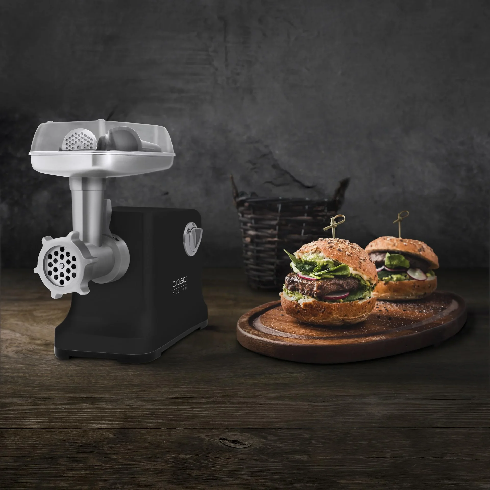 Fleischwolf " FW 2000 Black" mit innovativer Titan-Klinge - 2