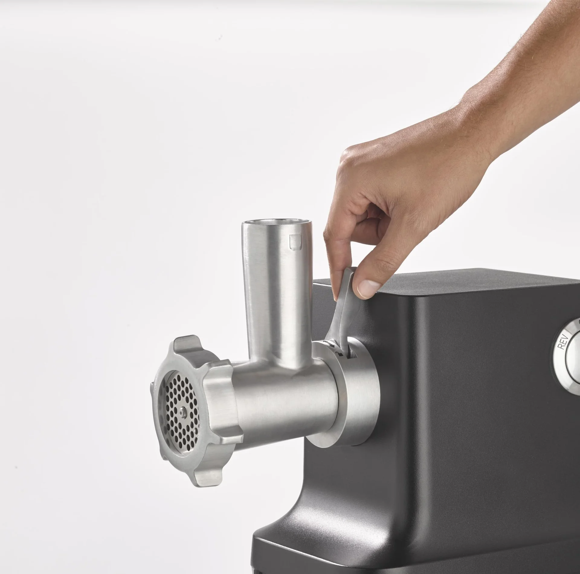 Fleischwolf " FW 2000 Black" mit innovativer Titan-Klinge - 3