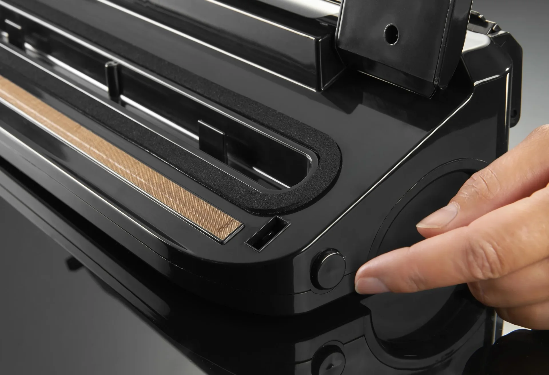 Set Vakuumierer, Edelstahl, 150 Watt + 50 Vakuumbeutel + 100 Etiketten - 6