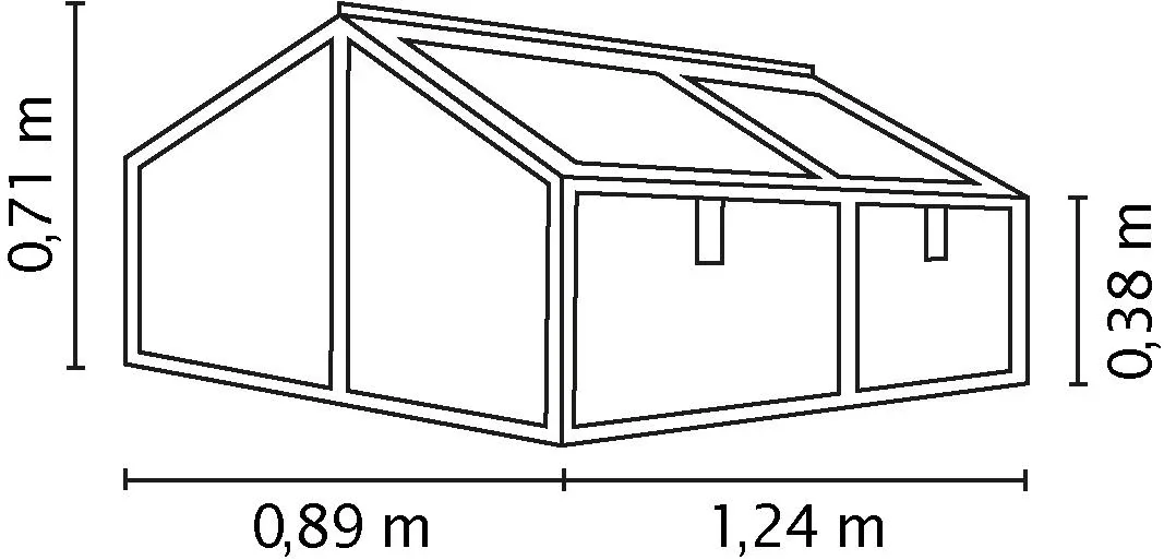 Hochfrühbeet Zola ESG alu - 1