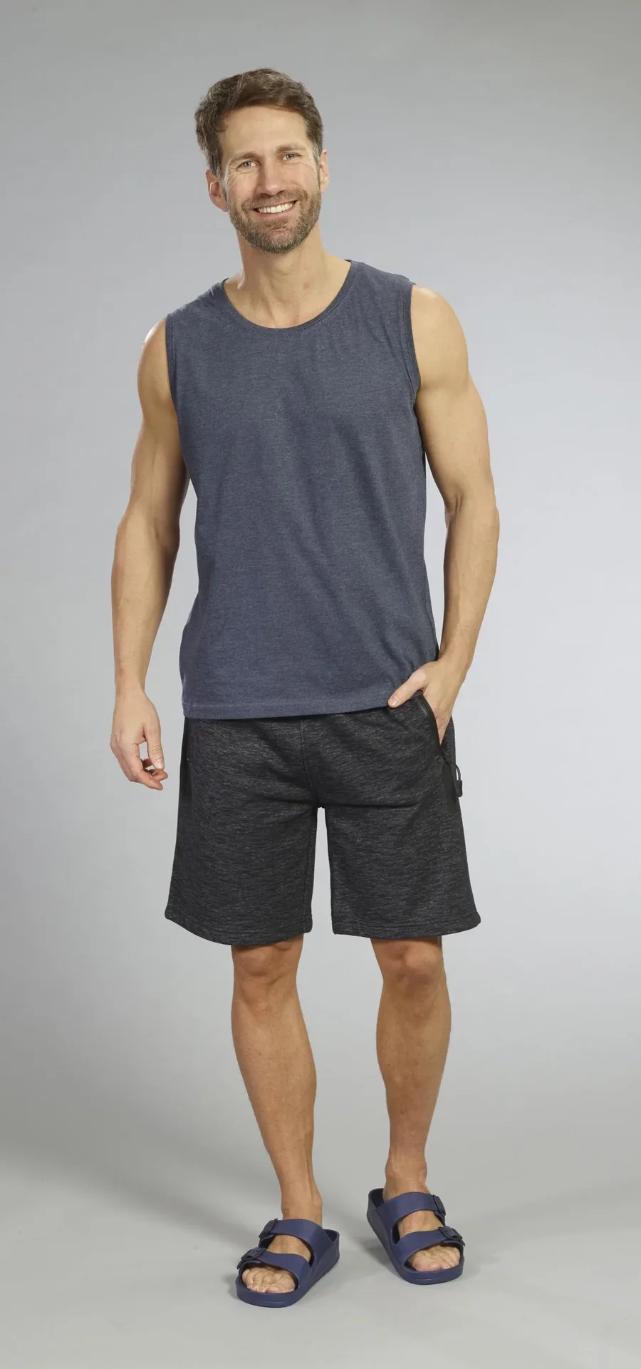 Tank Top, Farbe marine/melange, Gr.2XL - 0