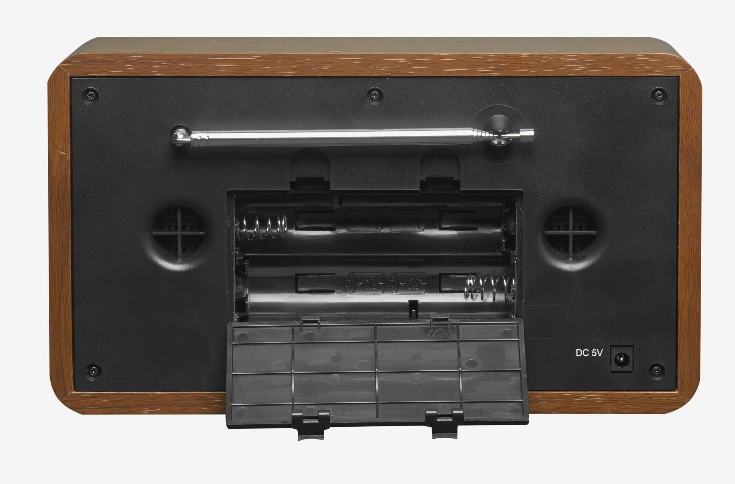 DAB+ Radio mit Weckfunktion im formschönen Holzgehäuse - 0
