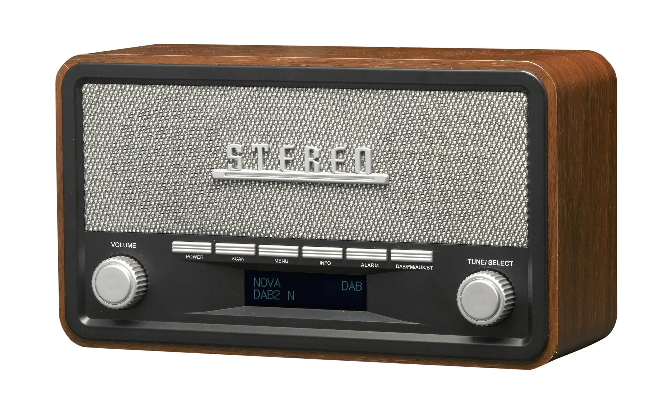 DAB+ Radio mit Weckfunktion im formschönen Holzgehäuse - 2