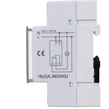 Digitale Wochenzeitschaltuhr - DIN-Schienenmontage - 1