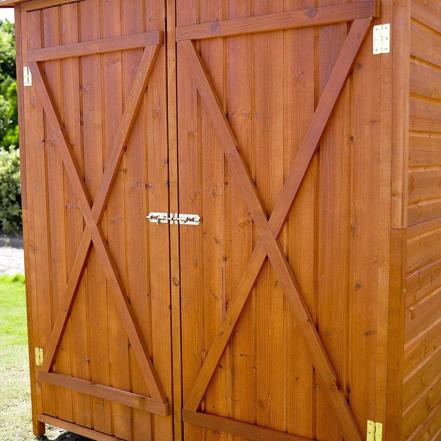 Gerätehaus Holz Gartenschuppen Geräteschuppen Doppeltür - 0