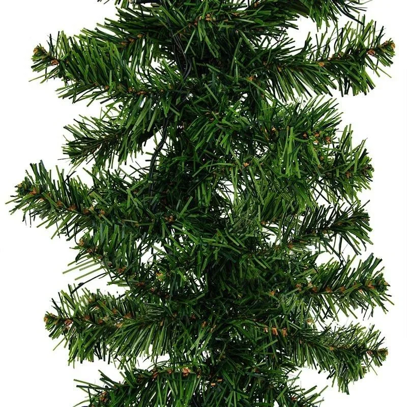 Girlande Weihnachtskranz 5M MIT Lichtern für drinnen/außen - 1