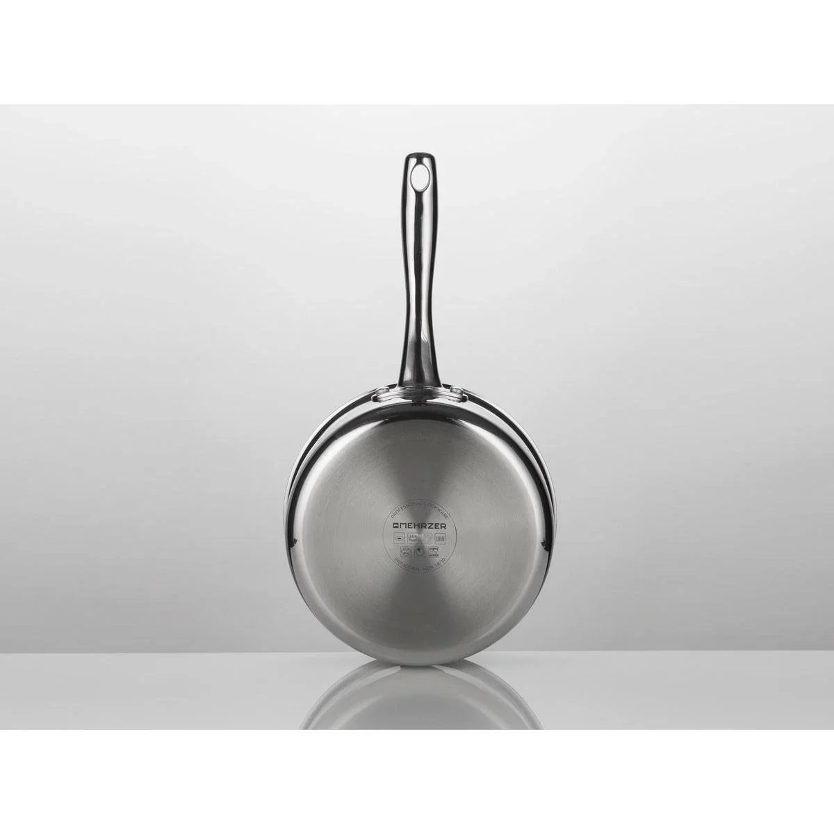 Mehrzer - Kasserolle aus Edelstahl - Durchmesser 16 cm - 1 Liter - 2