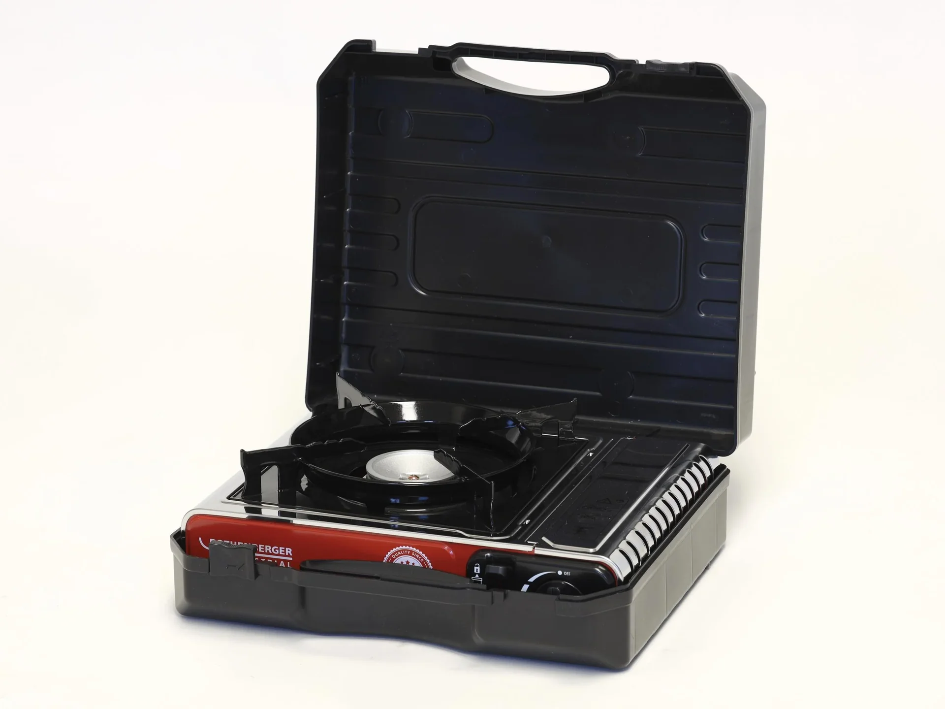 Kompakter Gas-Tischkocher Premium RS 220 mit integriertem Kartuschenfach - 0