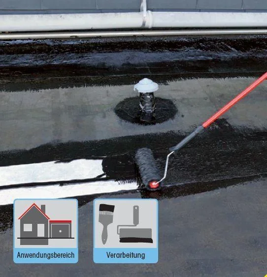 Dachelastik (Flüssigabdichtung), 5 kg Eimer für das Dach - 3