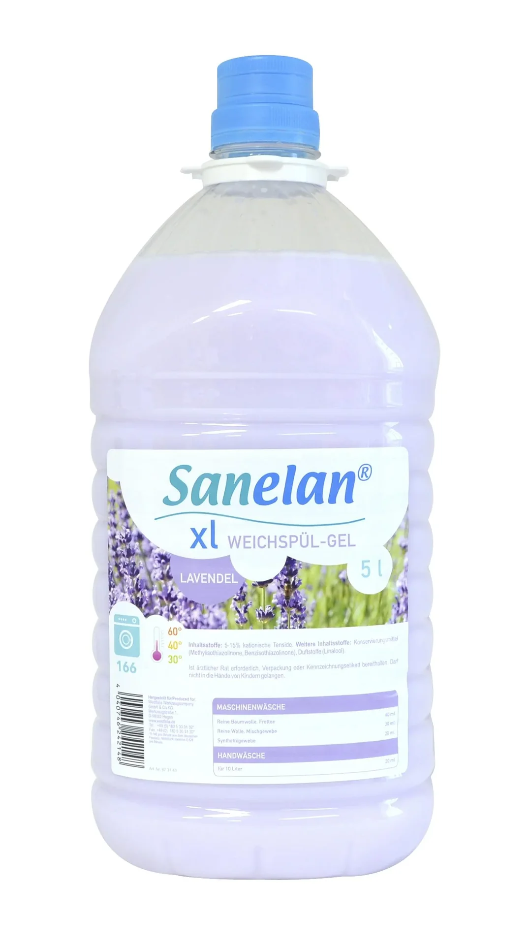 Weichspülgel Lavendel, 5 l inklusive Dosierbecher und Auslaufhahn - 5
